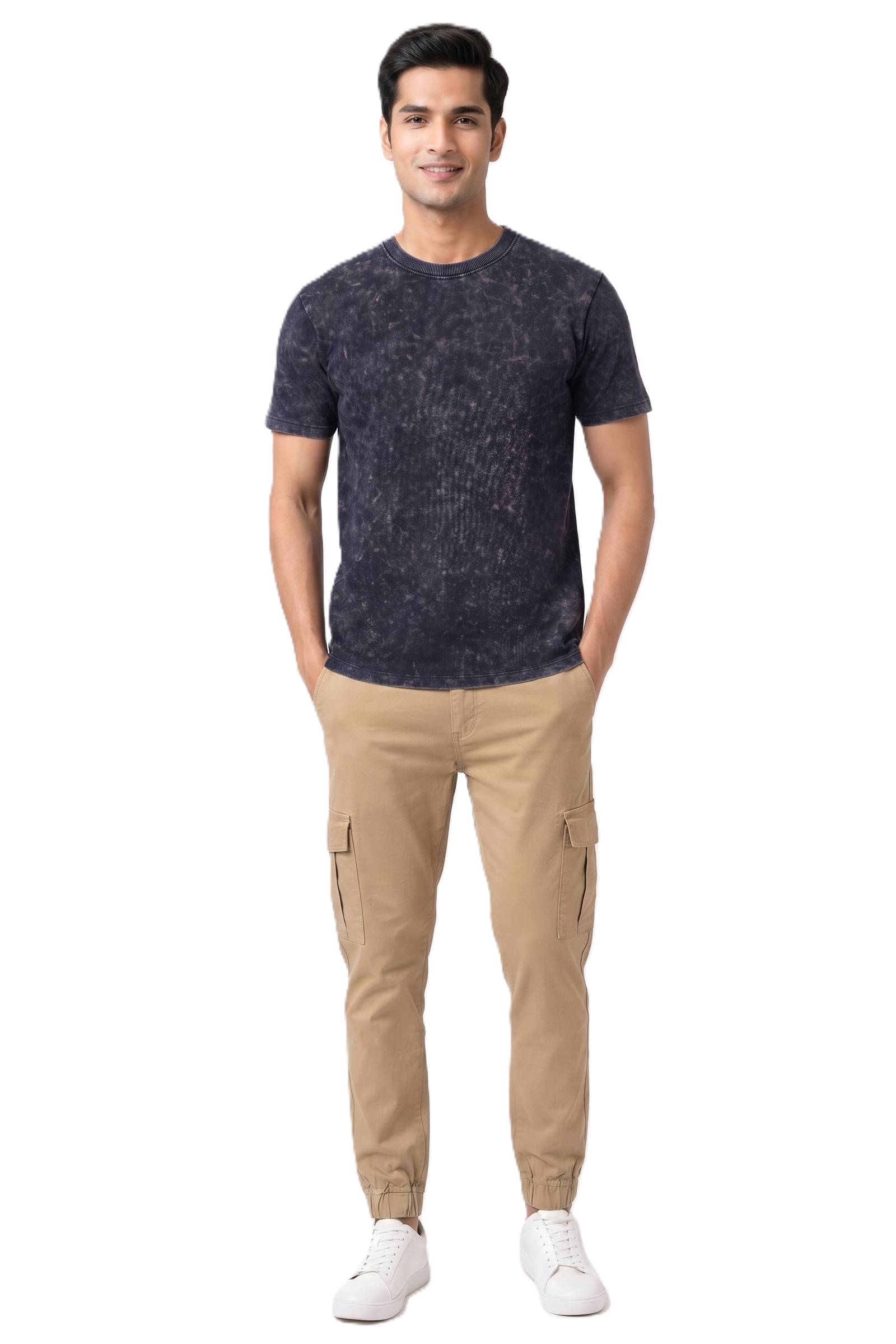 AMBRAM Men’s Acid Wash T-Shirt - Image 5