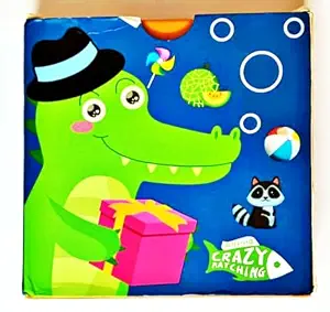 ZIPPYFOX Crazy Matching Card Game, Educational Animal Learning Cards, Kids Memory Game with Colourful Illustrations