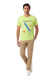 AMBRAM Men’s Confident Graphic Print T-Shirt – Lime Green